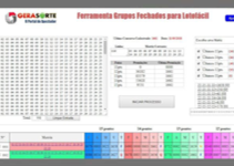 Grupos Fechados e Matrizes para Lotofacil