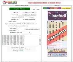Ferramenta Impressor de Volantes para Lotofacil – Liberado