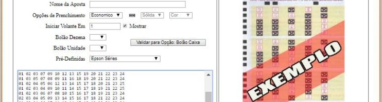 Ferramenta Impressor de Volantes para Lotofacil – Liberado