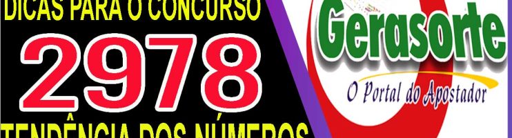 LOTOFACIL 2978 DICAS E ANALISE – CONCURSO ACUMULADO!