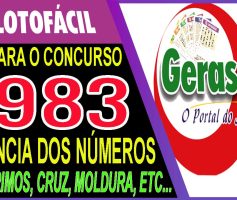 LOTOFACIL 2983 DICAS E ANALISE – CANAL GERASORTE