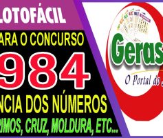LOTOFACIL 2984 DICAS E ANALISE – CANAL GERASORTE