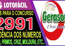 LOTOFACIL 2991 DICAS E ANALISE – CANAL GERASORTE
