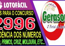 LOTOFACIL 2996 DICAS E ANALISE – CANAL GERASORTE