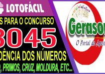 LOTOFACIL 3045 DICAS E ANALISE – CANAL GERASORTE