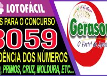 LOTOFACIL 3059 DICAS E ANALISE – CANAL GERASORTE