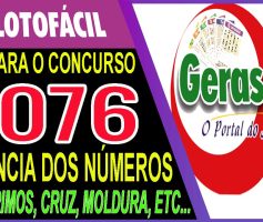 LOTOFACIL 3076 DICAS E ANALISE – CANAL GERASORTE