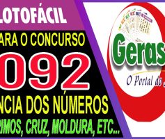 LOTOFACIL 3092 DICAS E ANALISE – CANAL GERASORTE