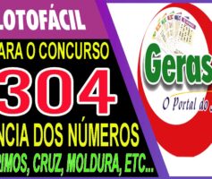 LOTOFACIL 3304 DICAS E ANALISE – CANAL GERASORTE
