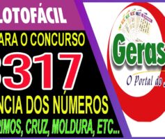 LOTOFACIL 3317 DICAS E ANALISE – CANAL GERASORTE