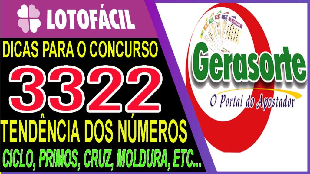 Dicas para LOTOFACIL 3322
