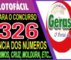 LOTOFACIL 3326 DICAS E ANALISE – CANAL GERASORTE