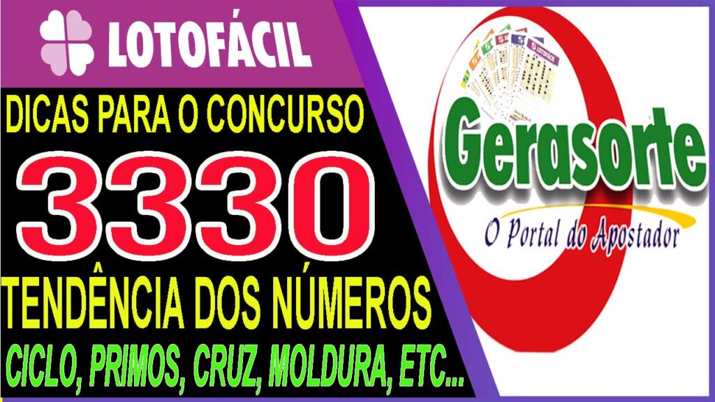 Dicas para LOTOFACIL 3330