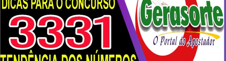LOTOFACIL 3331 DICAS E ANALISE – CANAL GERASORTE