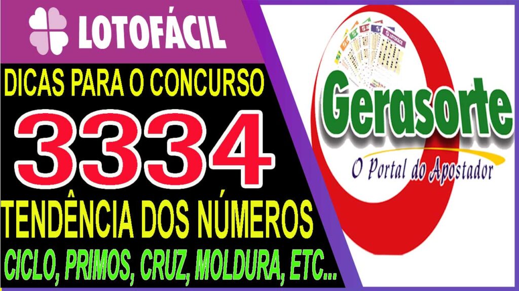Dicas para LOTOFACIL 3334