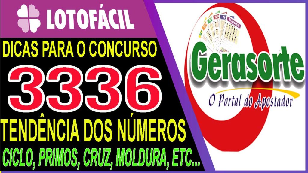 Dicas para LOTOFACIL 3336