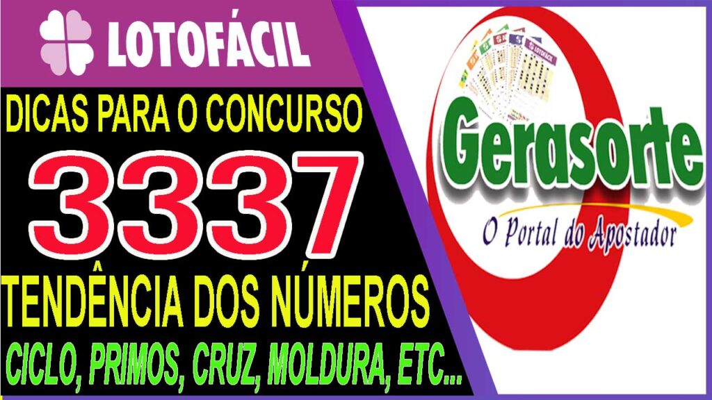 Dicas para LOTOFACIL 3337