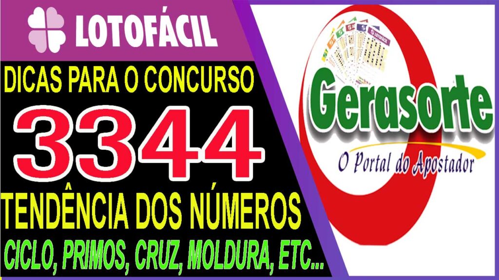 Dicas para LOTOFACIL 3344