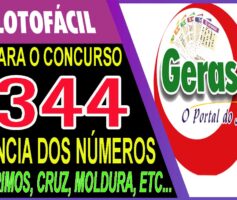 LOTOFACIL 3344 DICAS E ANALISE – CANAL GERASORTE
