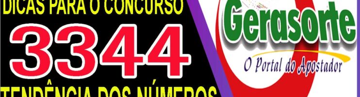 LOTOFACIL 3344 DICAS E ANALISE – CANAL GERASORTE