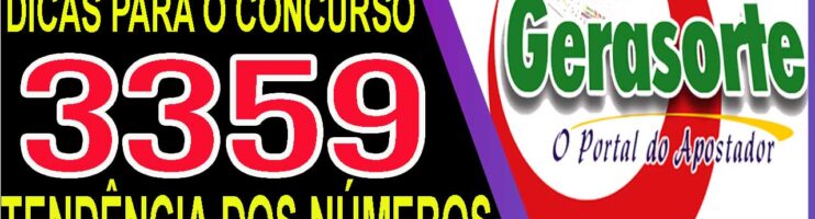 LOTOFACIL 3359 DICAS E ANALISE – CANAL GERASORTE