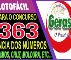 LOTOFACIL 3363 DICAS E ANALISE – CANAL GERASORTE
