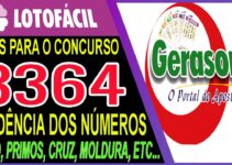 LOTOFACIL 3364 DICAS E ANALISE – CANAL GERASORTE