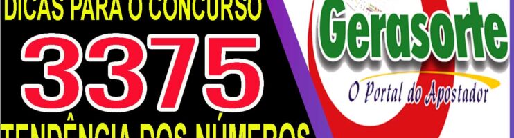 LOTOFACIL 3375 DICAS E ANALISE – CANAL GERASORTE