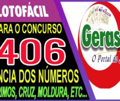 LOTOFACIL 3406 DICAS E ANALISE – CANAL GERASORTE