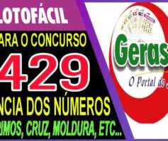 LOTOFACIL 3429 DICAS E ANALISE – CANAL GERASORTE