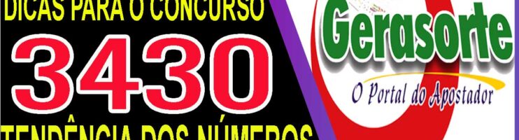LOTOFACIL 3430 DICAS E ANALISE – CANAL GERASORTE