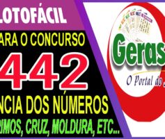 LOTOFACIL 3442 DICAS E ANALISE – CANAL GERASORTE