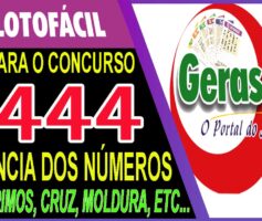 LOTOFACIL 3444 DICAS E ANALISE – CANAL GERASORTE
