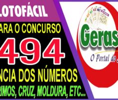 LOTOFACIL 3494 DICAS E ANALISE – CANAL GERASORTE