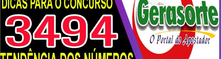 LOTOFACIL 3494 DICAS E ANALISE – CANAL GERASORTE