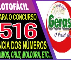 LOTOFACIL 3516 DICAS E ANALISE – CANAL GERASORTE