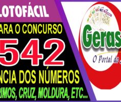 LOTOFACIL 3542 DICAS E ANALISE – CANAL GERASORTE