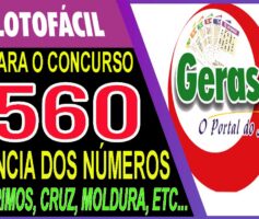 LOTOFACIL 3560 DICAS E ANALISE – CANAL GERASORTE