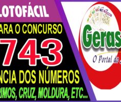 LOTOFACIL 3743 DICAS E ANALISE – CANAL GERASORTE