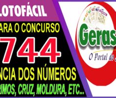 LOTOFACIL 3744 DICAS E ANALISE – CANAL GERASORTE