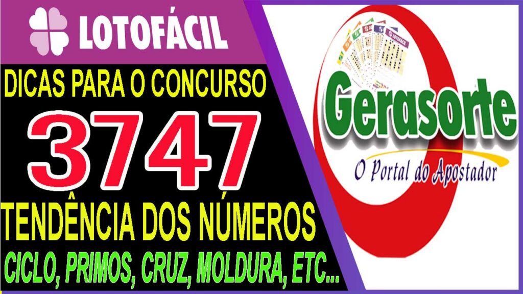 Dicas para LOTOFACIL 3747