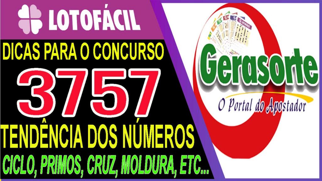Dicas para LOTOFACIL 3757