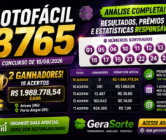 Análise completa do concurso 3765 da Lotofácil: resultados, rateios e dicas para organizar suas apostas