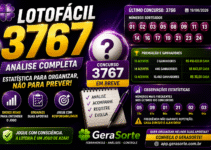 Análise do Concurso Lotofácil 3767