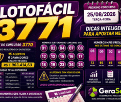 Dicas para o concurso 3771 da Lotofácil: análise e informações úteis