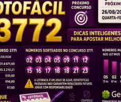 Dicas para o concurso 3772 da Lotofácil