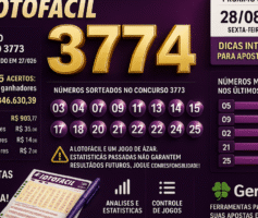 Dicas para o concurso 3774 da Lotofácil: análise e organização das apostas
