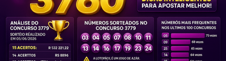 Dicas para o concurso 3780 da Lotofácil: análise e organização das apostas
